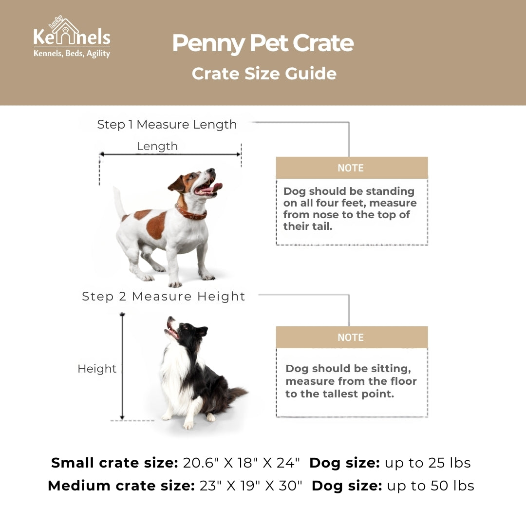 Lucky Kennels Penny Pet Crate, Modern Dog Crate, Designer Cat Crate, Geometric Wooden Pet Crate, Cozy Pet House with Side Table, Storage Compartment for Leashes, Treats, Beds