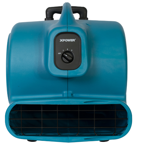 XPOWER X-830H 1 HP Air Mover w/ Telescopic Handle & Wheels