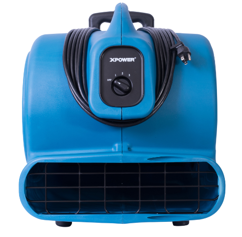 XPOWER P-800H 3/4 HP Air Mover with Telescopic Handle & Wheels