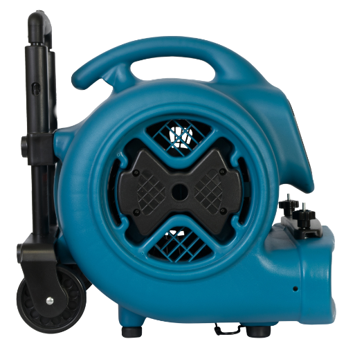 XPOWER P-630HC 1/2 HP Air Mover w/ Telescopic Handle & Wheels & Carpet Clamp