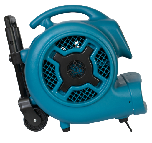 XPOWER X-830H 1 HP Air Mover w/ Telescopic Handle & Wheels