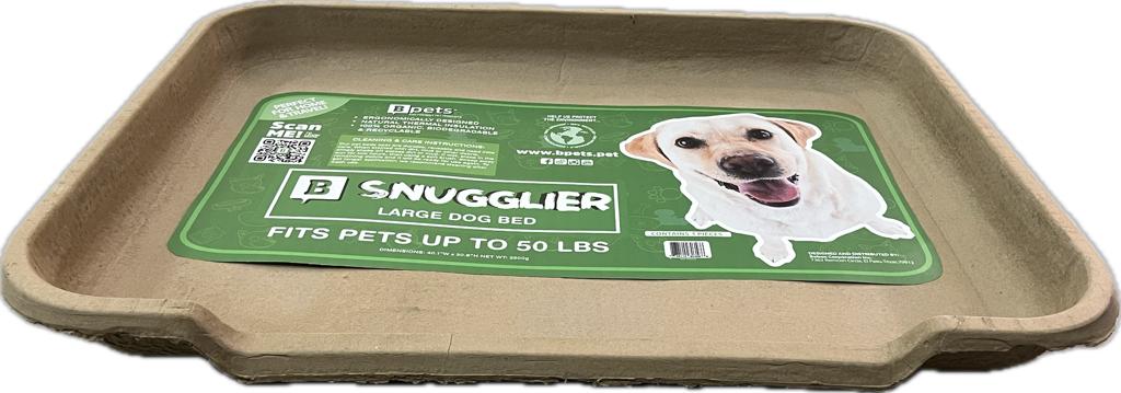 B Snugglier - Large Dog Bed, Biodegradable, Cardboard