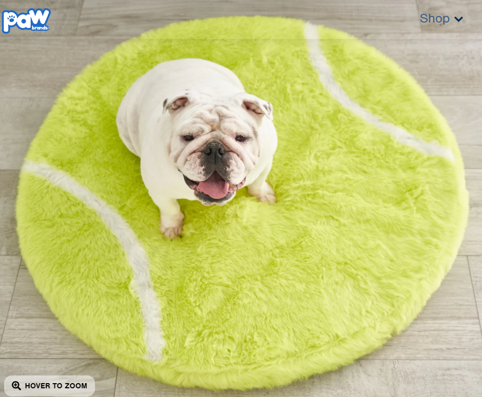 Paw Brands Sports PupRug™ Faux Fur Orthopedic Dog Bed