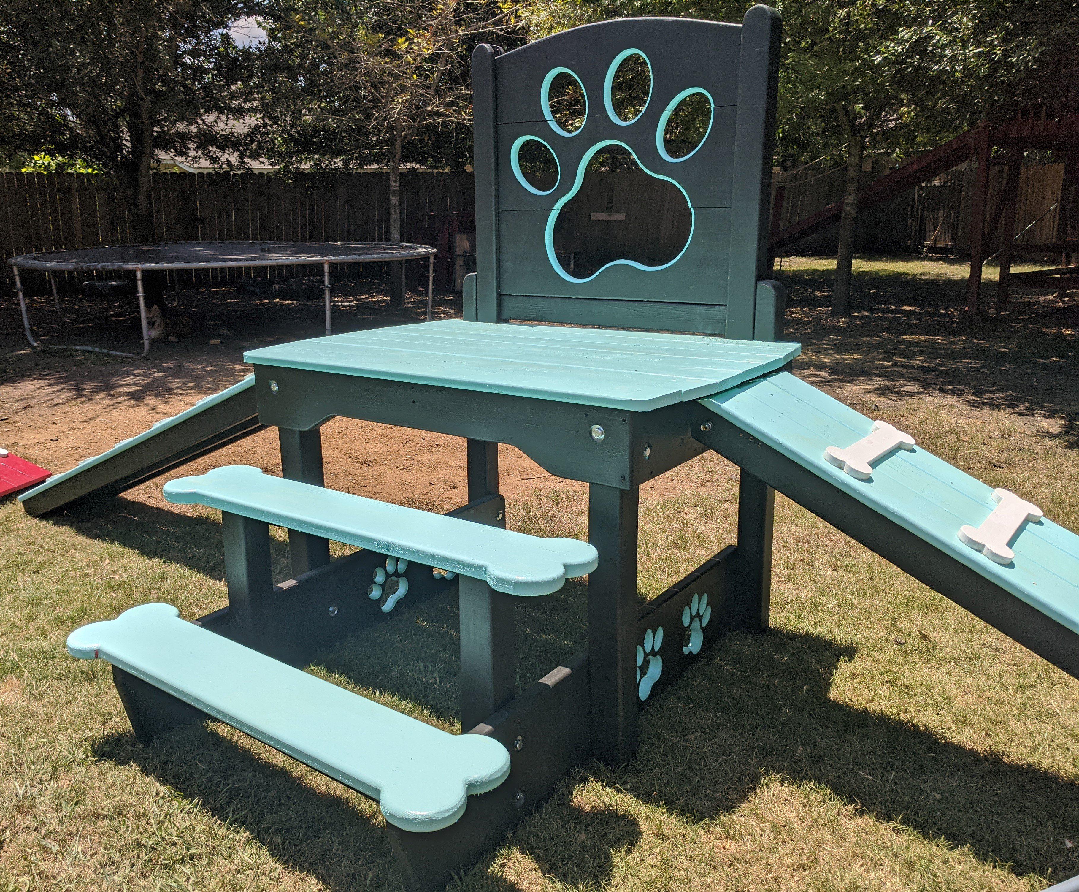 Puppy Scapes Double Ramp w/ Paw Print