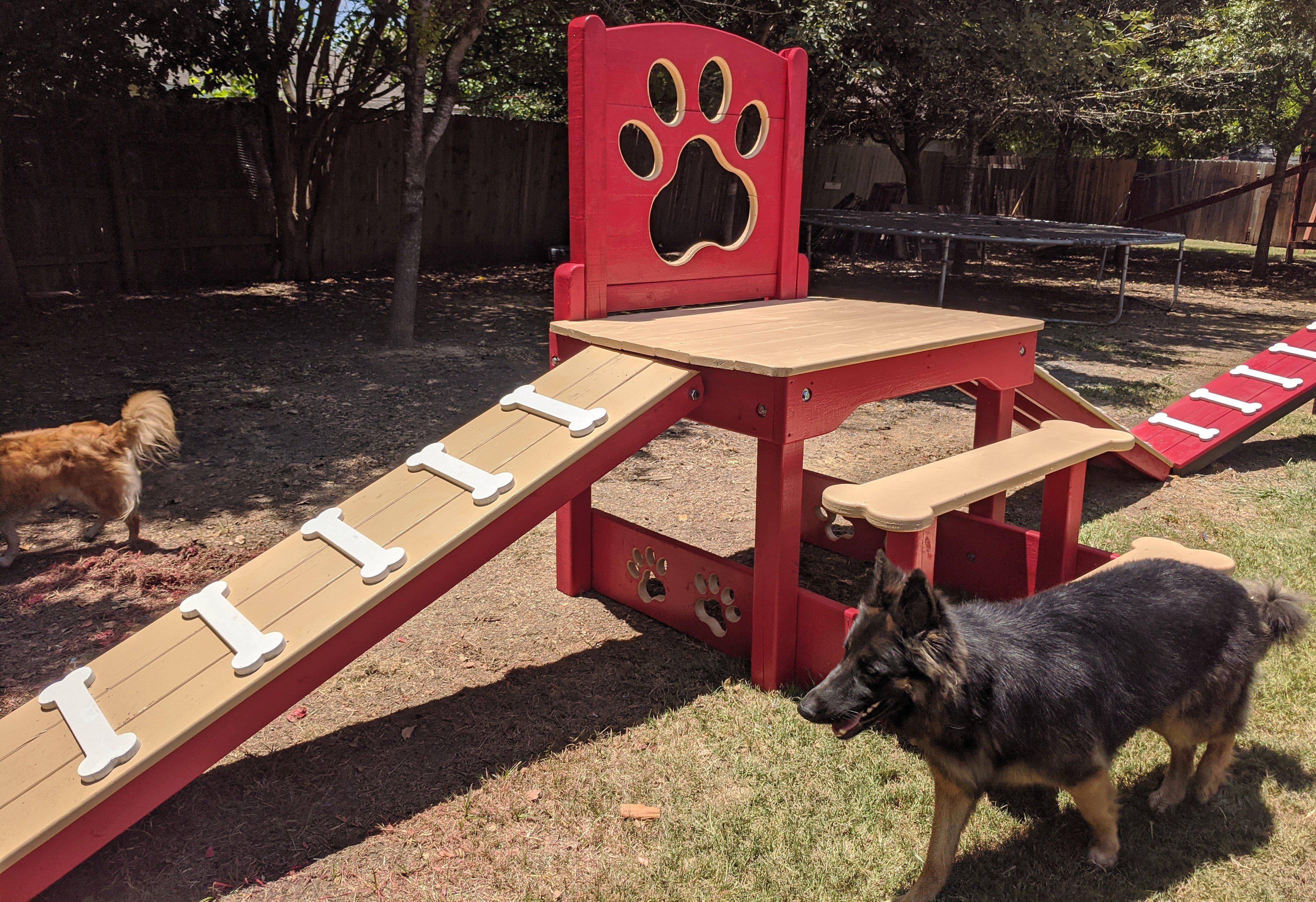 Puppy Scapes Double Ramp w/ Paw Print