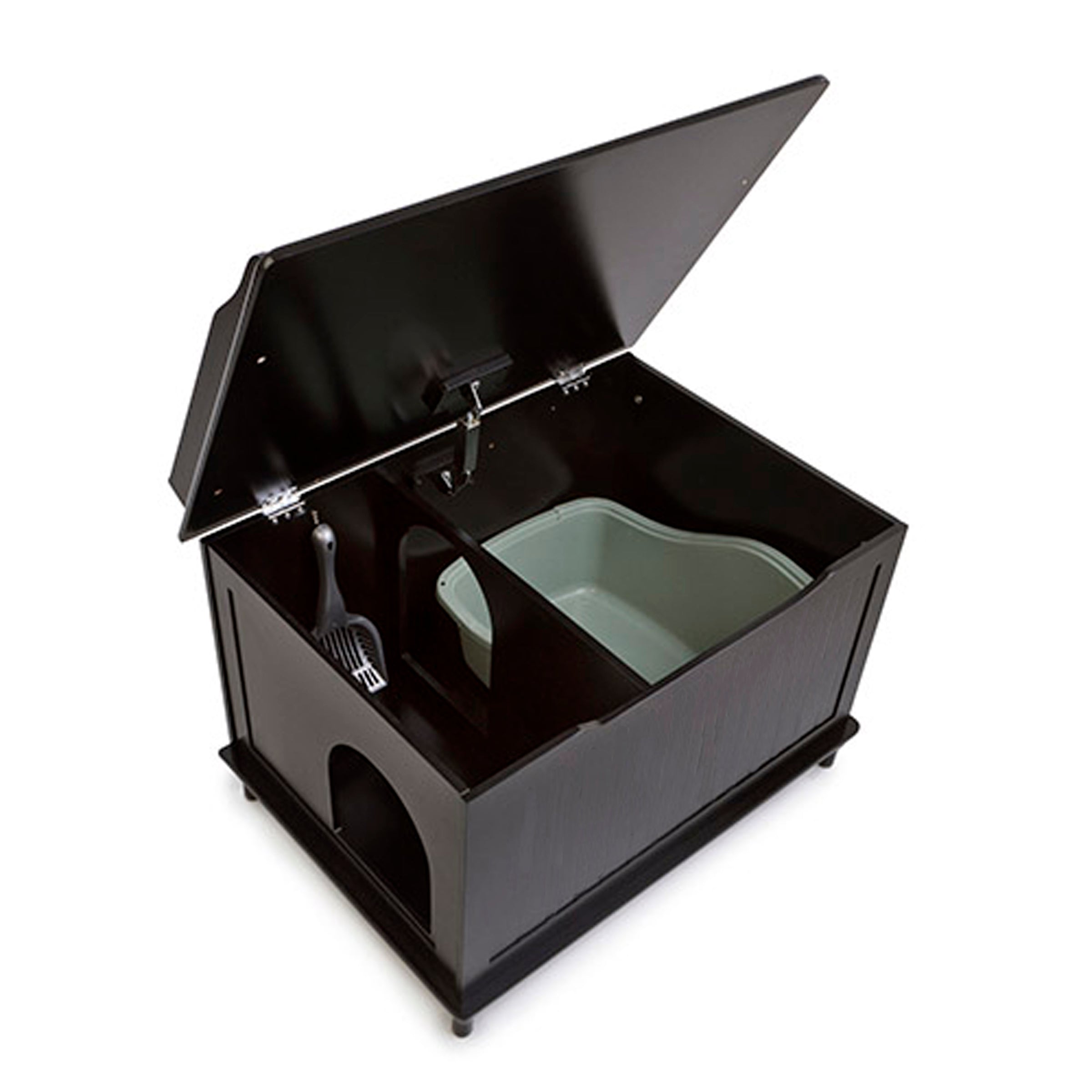 Designer Pet Products The Designer Catbox Litter Box Enclosure in Black