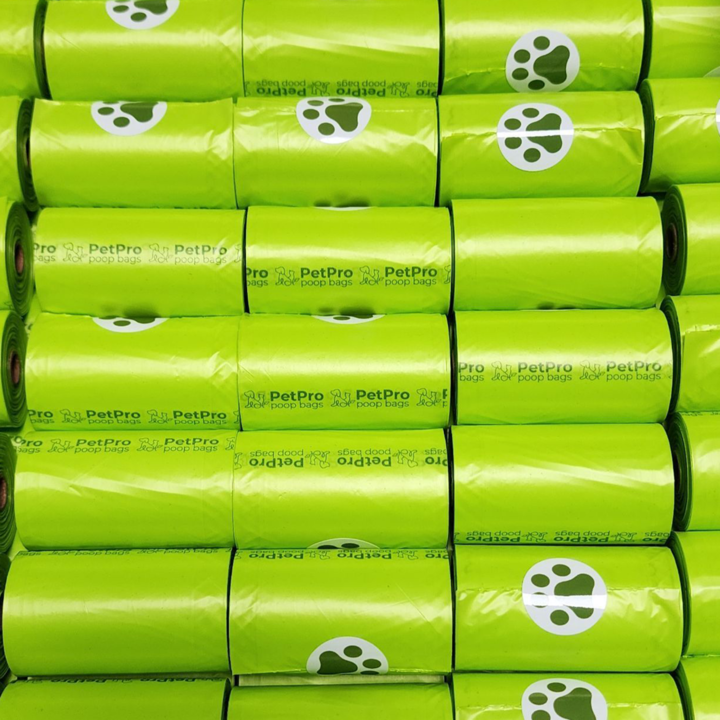 PetPro Poop Bags Bulk Purchase Biodegradable Poop bags, Ultra Durable, Eco-Friendly, Dog Waste Bag, Unscented, Doggie Bag, Green Poop Bags Non-retail packaging