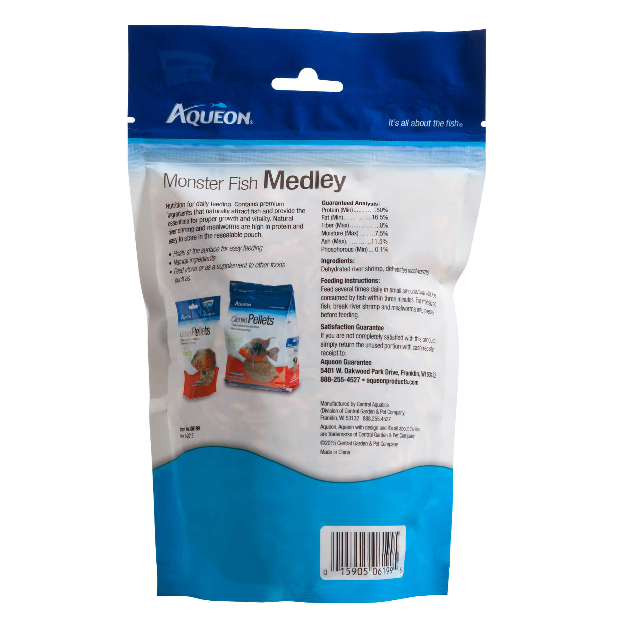 Aqueon Monster Fish Medley Food 3.5 ounces