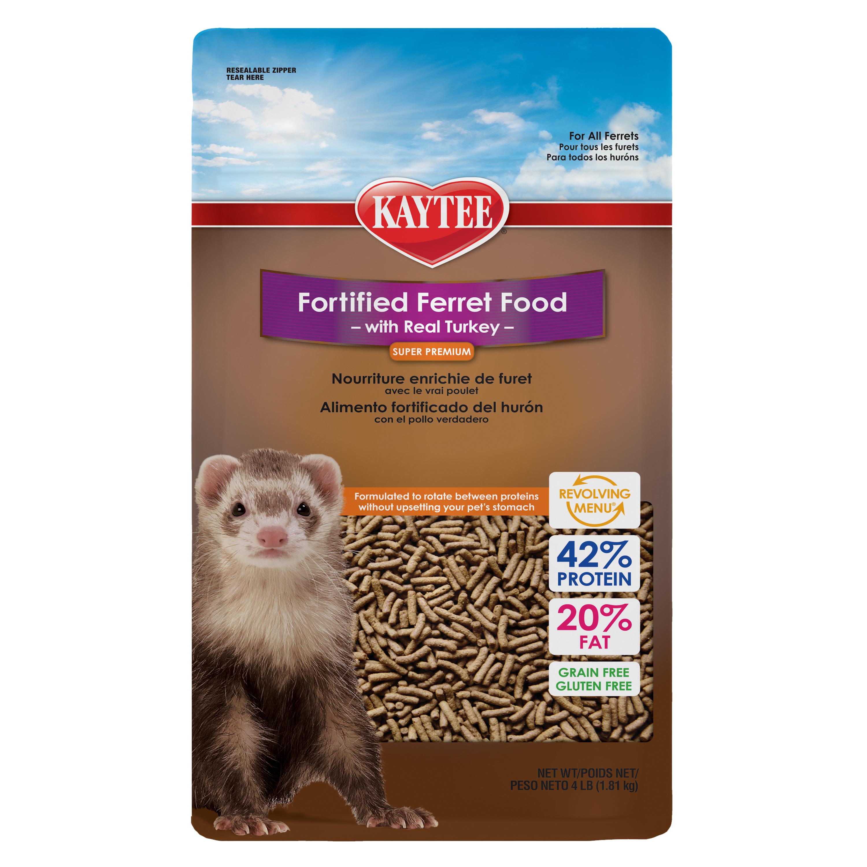 Kaytee Ferret Diet Turkey 4 lbs