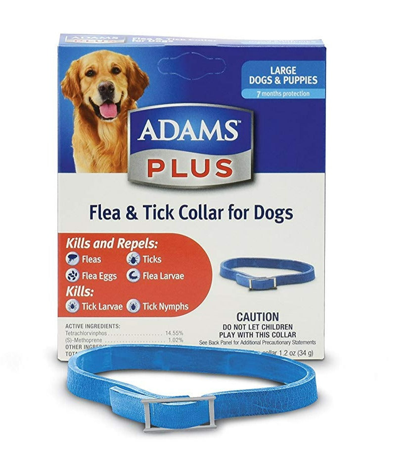 Adams Plus Flea and Tick Collar for Large Dogs