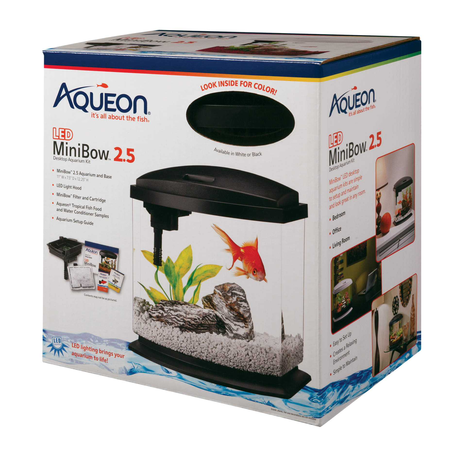 Aqueon MiniBow LED Aquarium Kit 2.5 Gallon