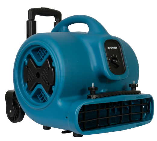 XPOWER P-630HC 1/2 HP Air Mover w/ Telescopic Handle & Wheels & Carpet Clamp-Air Mover-Pet's Choice Supply