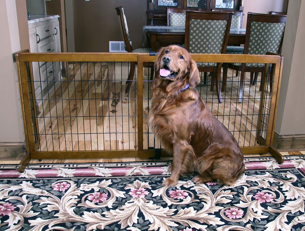 Carlson Freestanding 28” Tall EXTRA WIDE Pet Gate