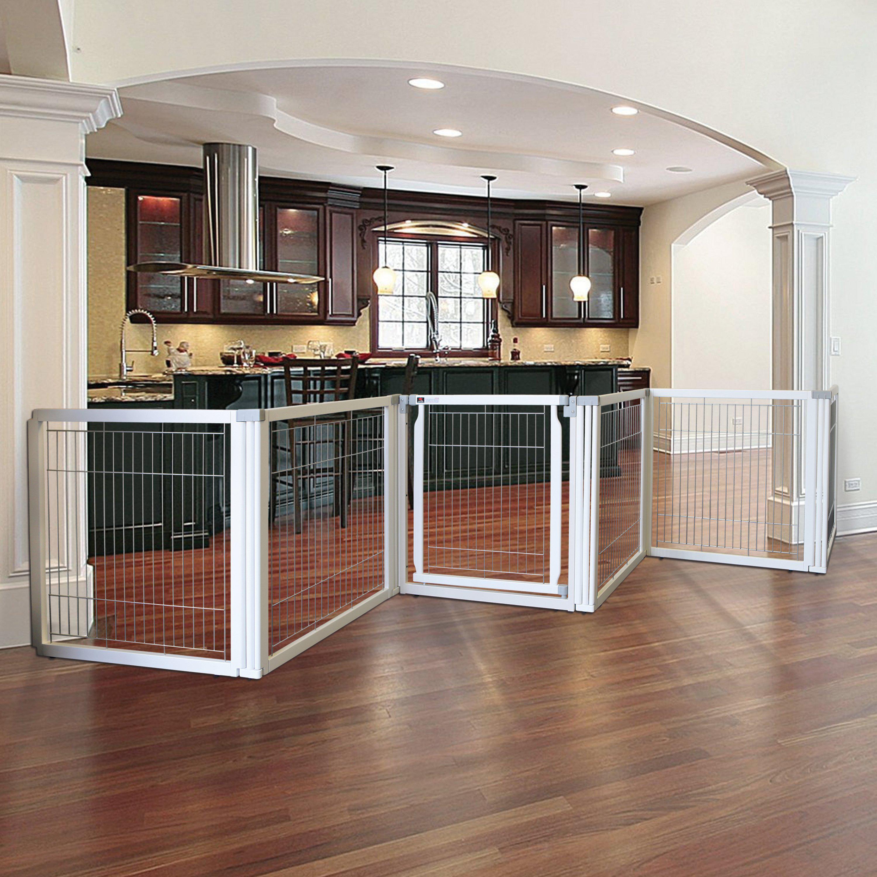 Richell Convertible Elite Pet Gate 6-Panel 31.5″H