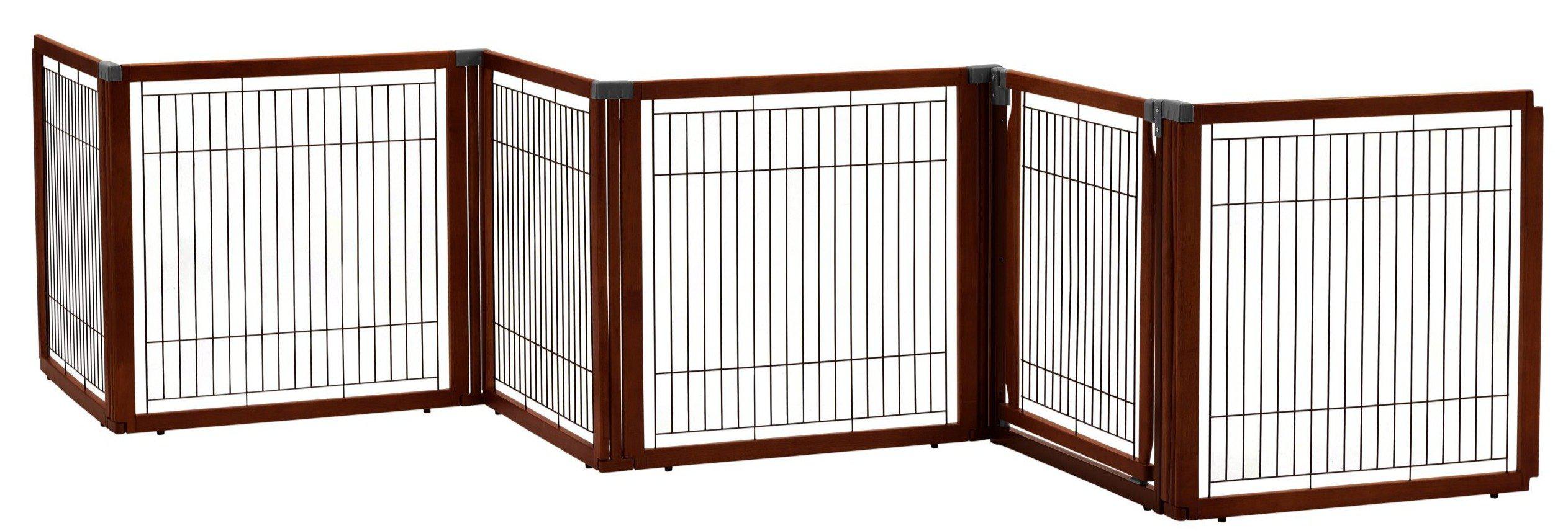 Richell Convertible Elite Pet Gate 6-Panel 31.5″H