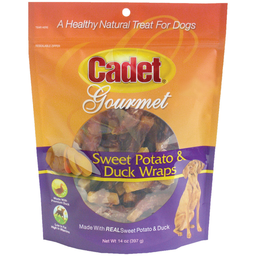 Cadet Premium Gourmet Duck and Sweet Potato Wraps Treats