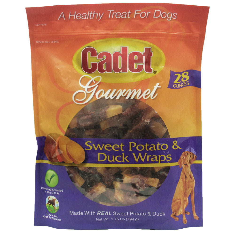 Cadet Premium Gourmet Duck and Sweet Potato Wraps Treats