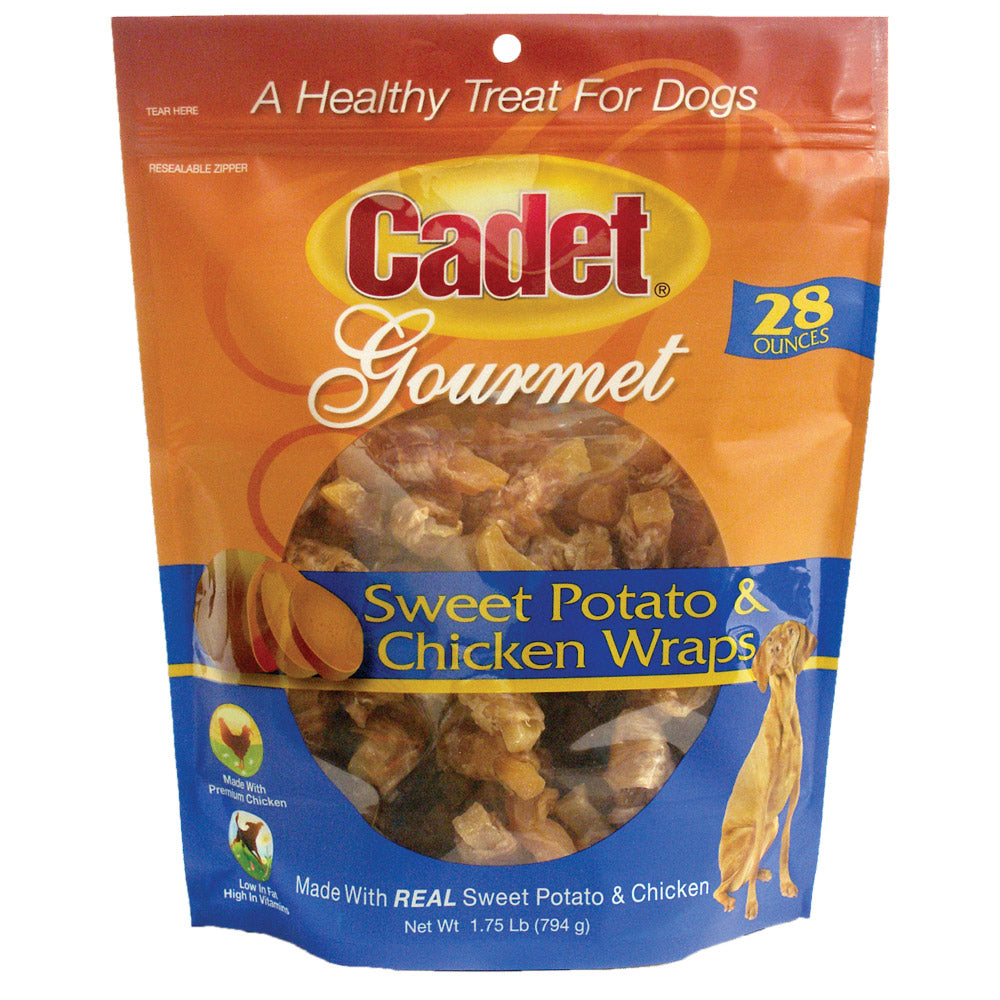 Cadet Premium Gourmet Chicken and Sweet Potato Wraps Treats