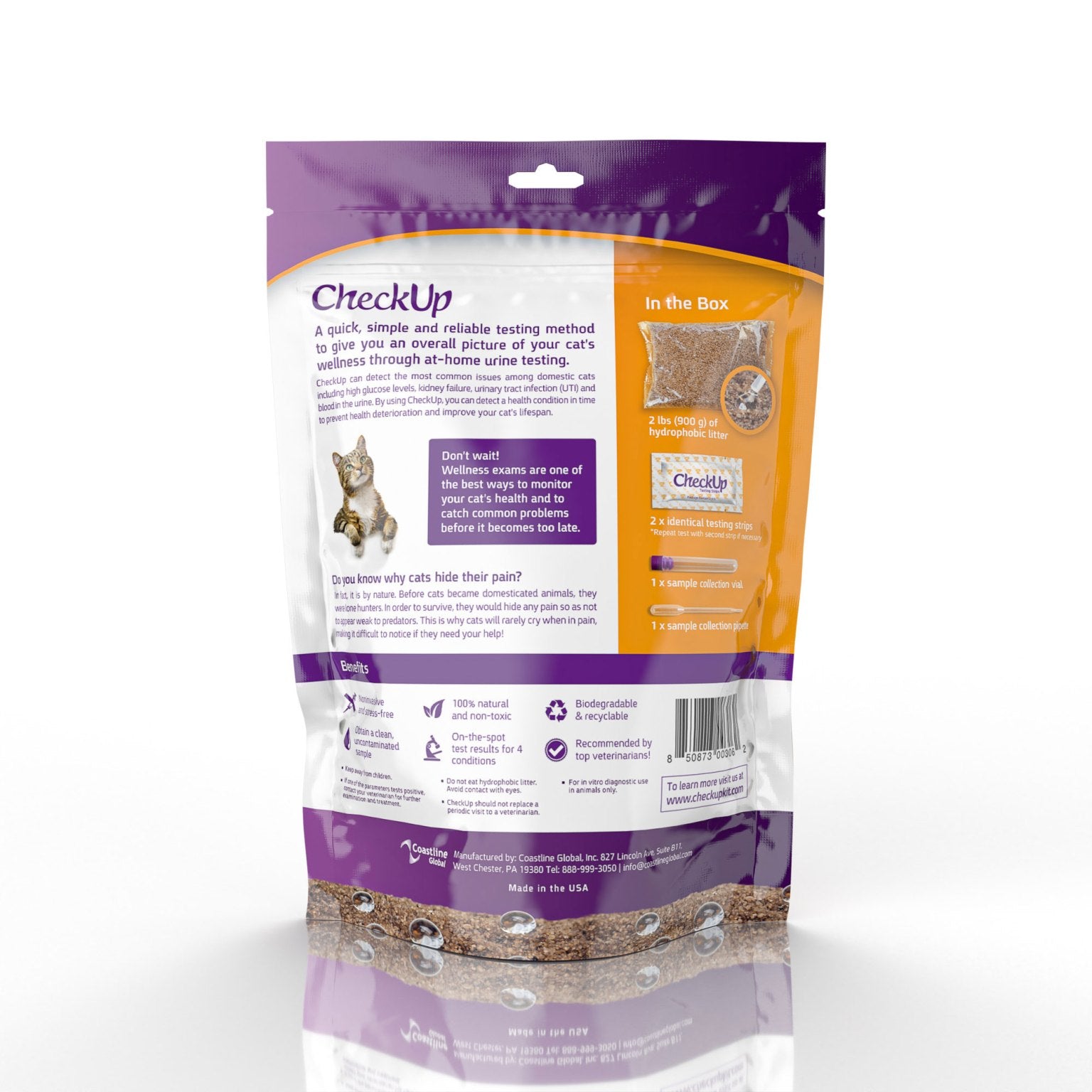 Coastline Global CheckUp At Home Wellness Test for Cats