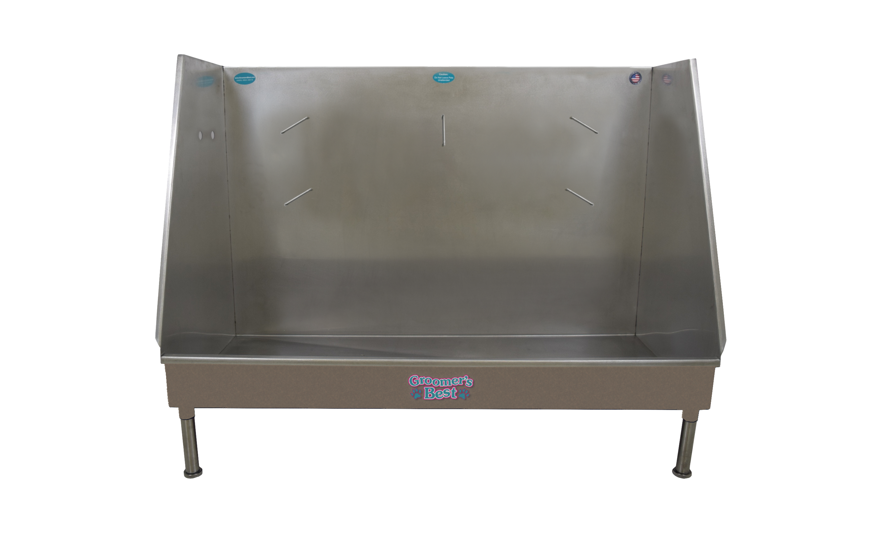 Groomer's Best Stainless Steel Elite Walk-In Dog Grooming Bath Tub