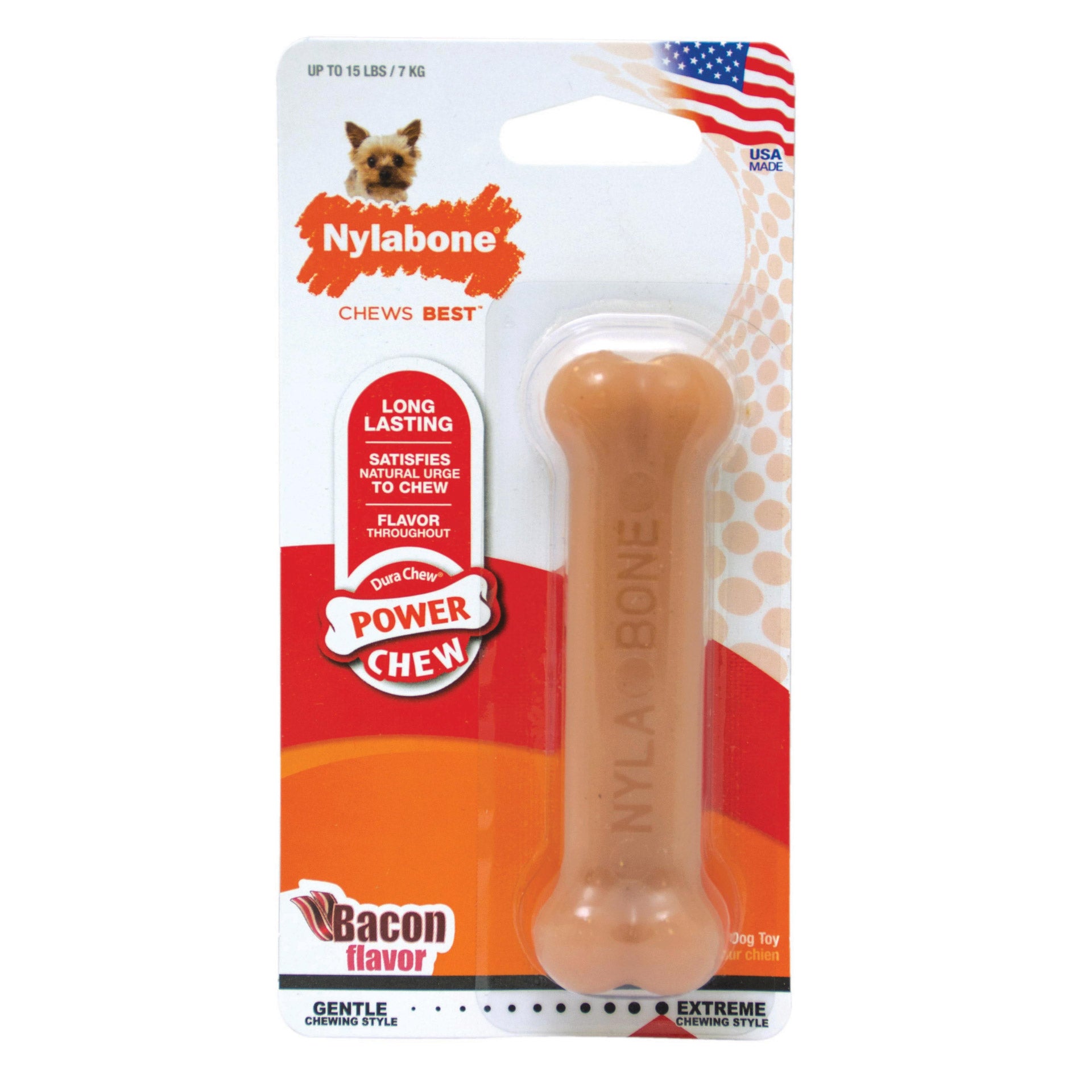 Nylabone Power Chew Bacon Chew Toy