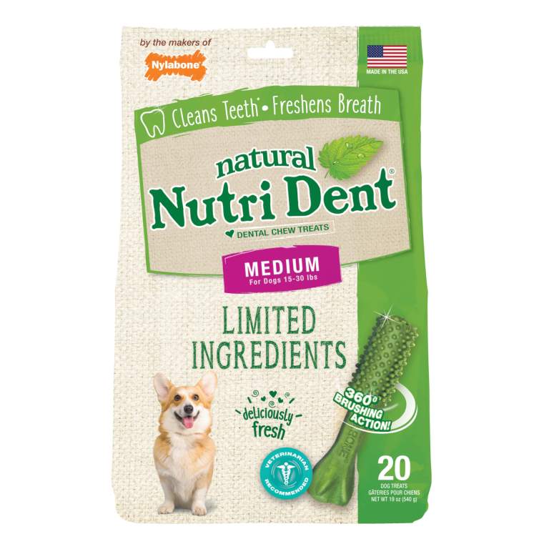 Nylabone Nutri Dent Limited Ingredient Dental Chews Fresh Breath