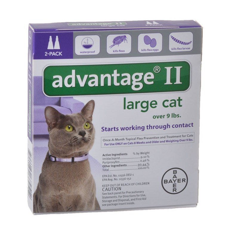 Advantage Flea Control for Cats and Kittens Over 9 lbs