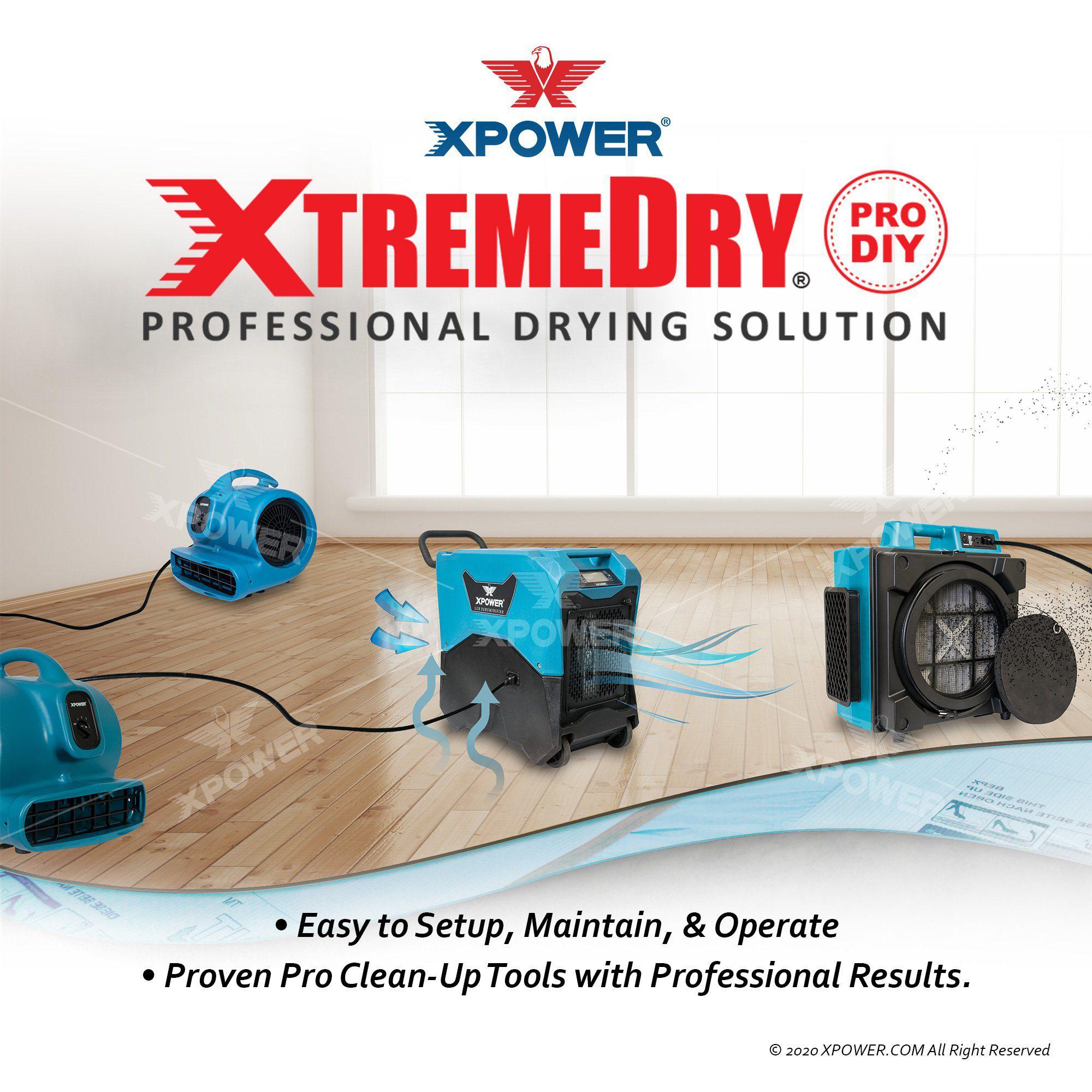 XPOWER XtremeDry® Pro-DIY Restoration Clean-Up Tool Kit