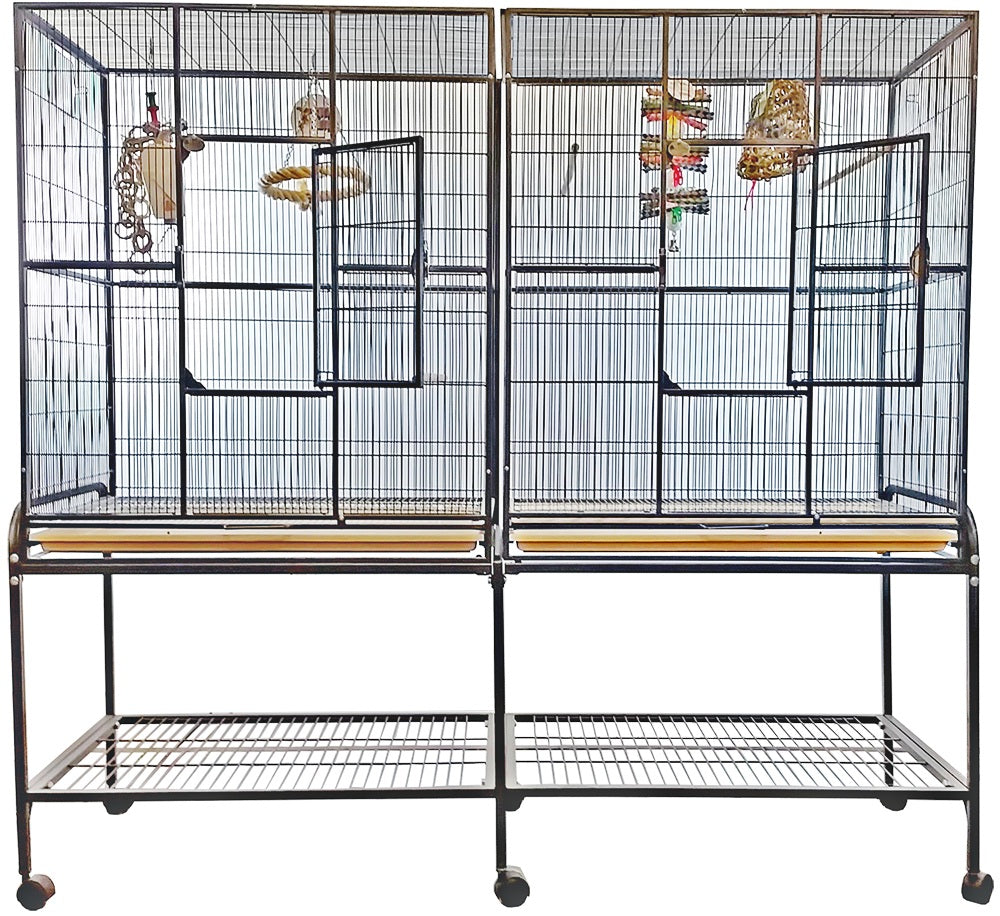 A&E Double Flight Cage with Divider