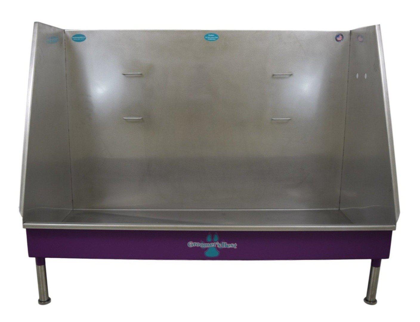 Groomer's Best Stainless Steel Elite Walk-In Dog Grooming Bath Tub