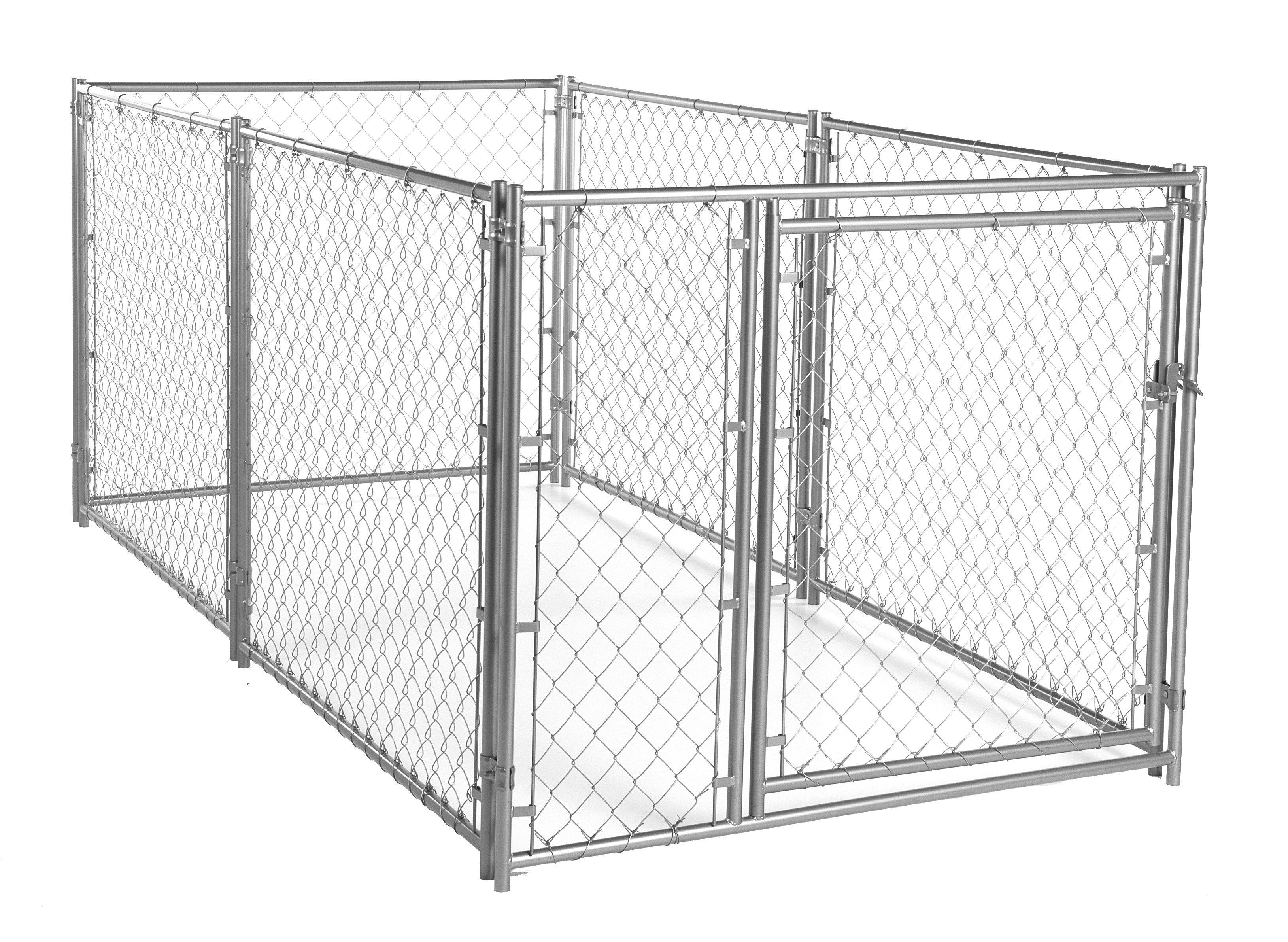 Lucky Dog Galvanized Chain Link Kennel