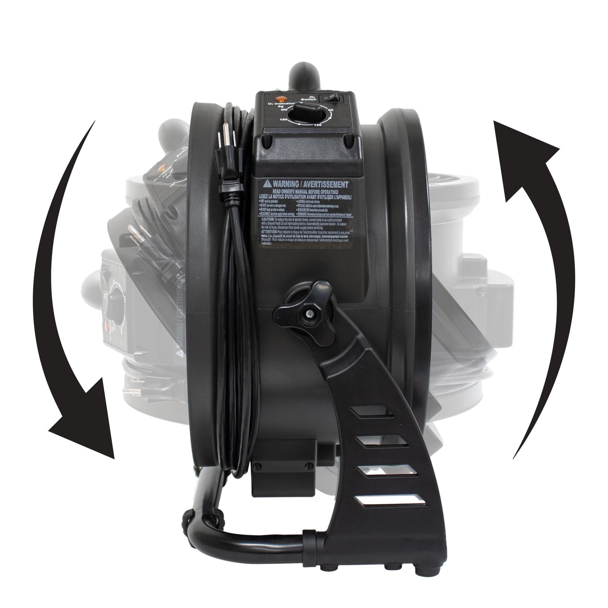 XPOWER Axial Air Mover with Ozone Generator Series