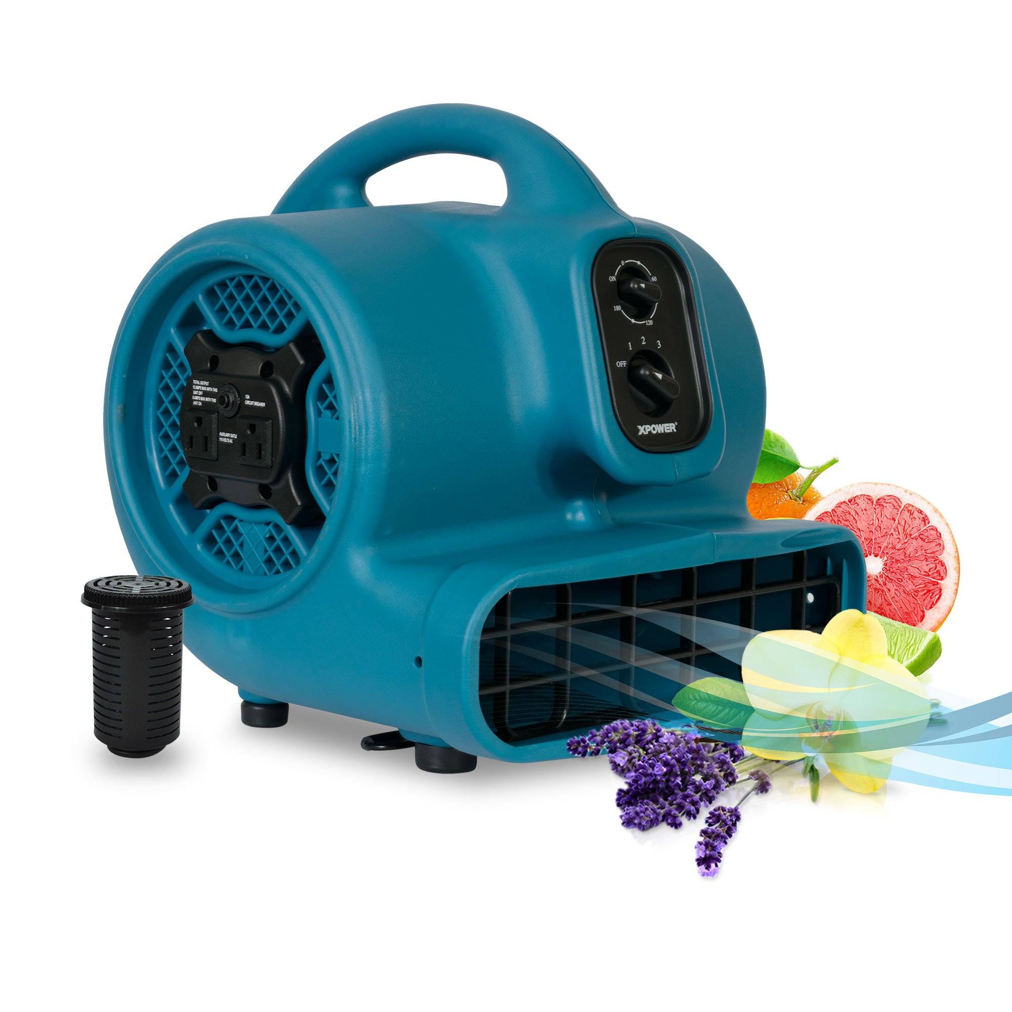 XPOWER Freshen Aire P-450AT 1/3 HP Scented Air Mover with Daisy Chain