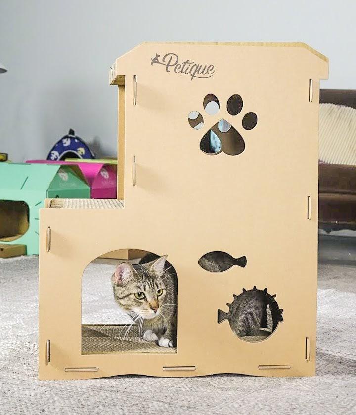 Petique Feline Meow House Cat House