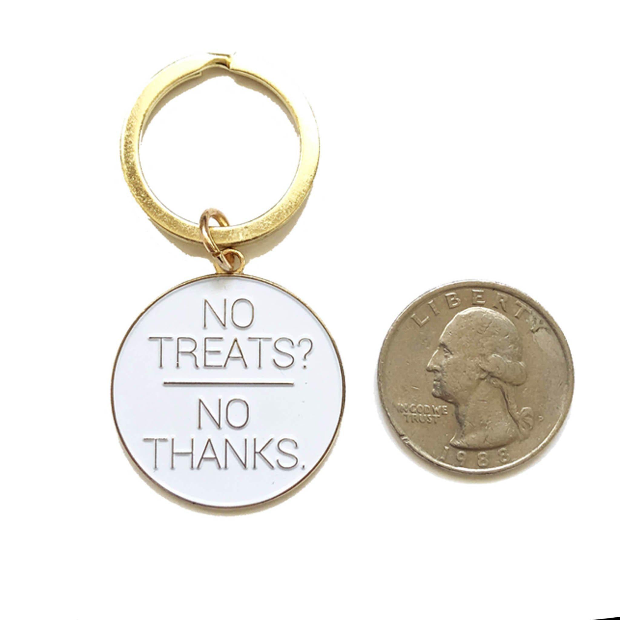 NO TREATS? NO THANKS. DOG ID TAG CHARM