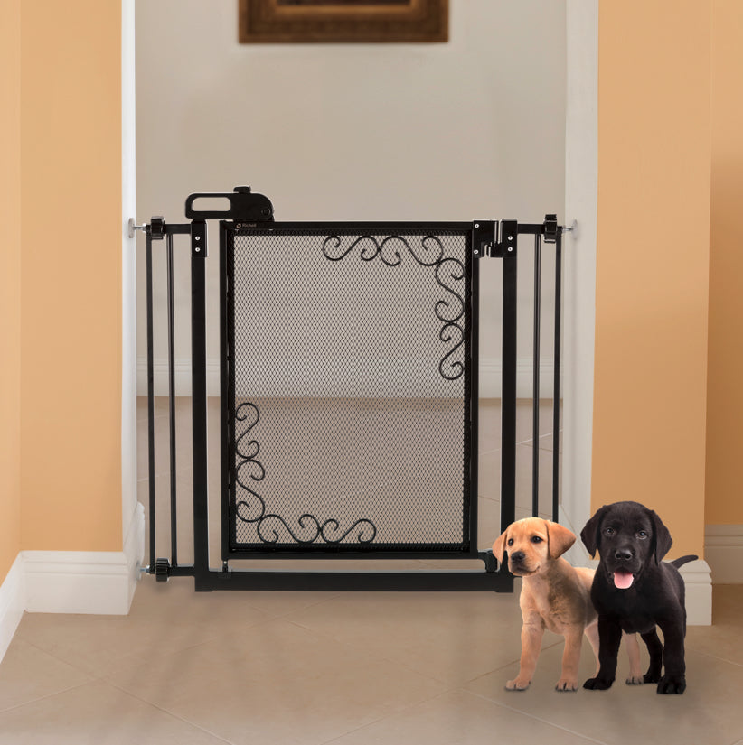 Richell One-Touch Metal Mesh Pet Gate