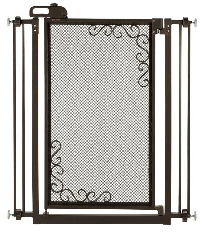 Richell Tall One-Touch Metal Mesh Pet Gate