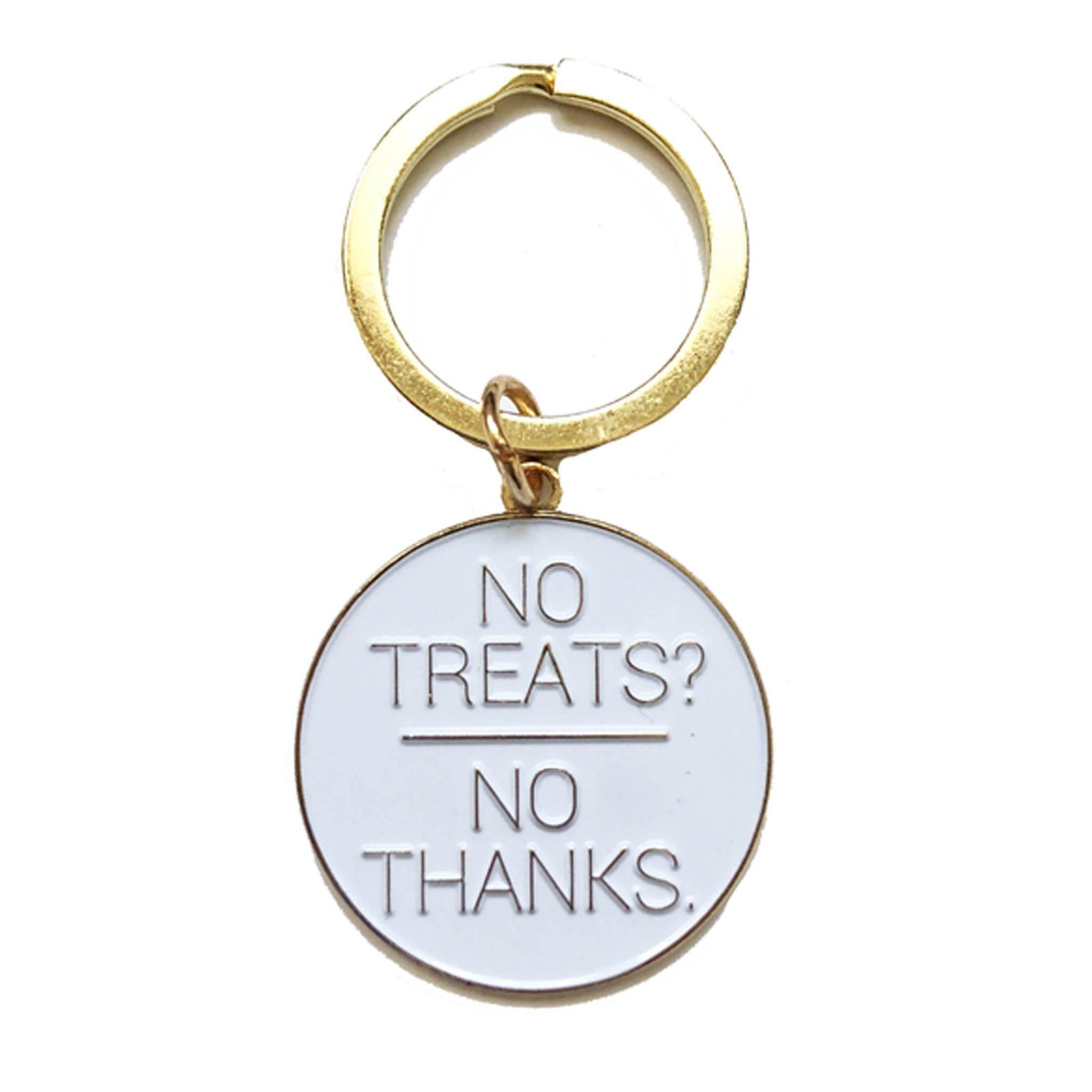 NO TREATS? NO THANKS. DOG ID TAG CHARM